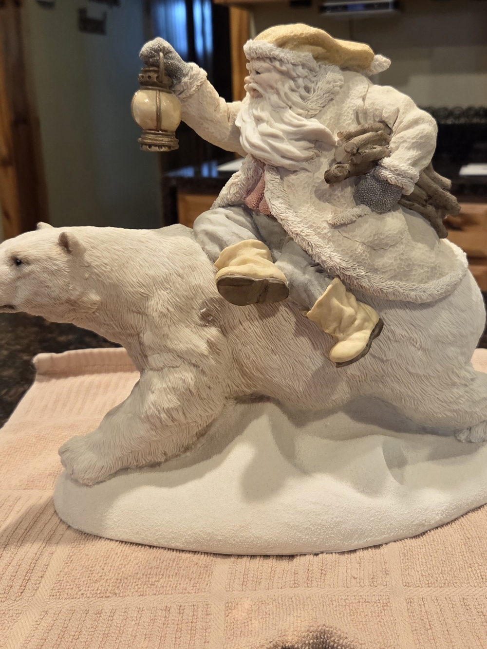 1995 United Design "Into the Wind" Victorian Santa Ken Memoli #6151 of 10,000